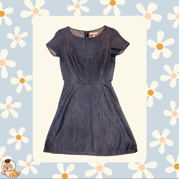 Banana Republic Chambray Denim A-Line Dress - Picture 4 of 8